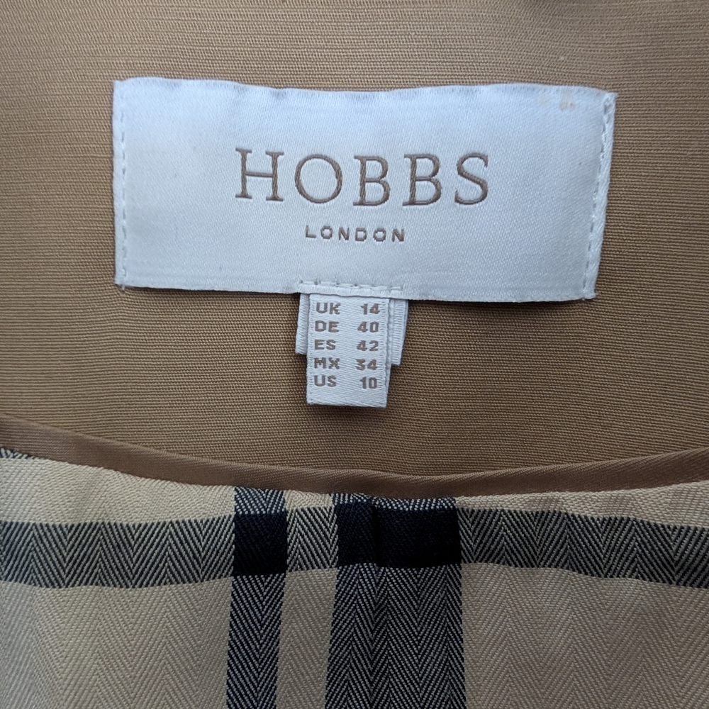 HOBBS London Women's Classic Tan Trench Coat - Picture 4 of 6